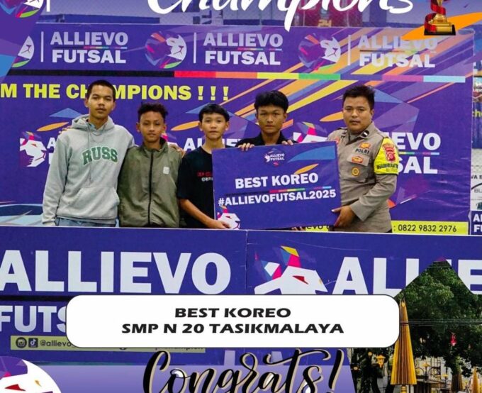 SMPN 20 Tasikmalaya Raih Penghargaan Best Koreo di Event Allievo Champions 2025