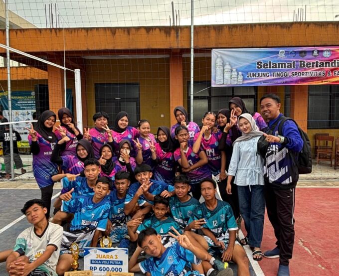 Tim Voli Nedupultas Raih Juara 3 Turnamen Bola Voli Al-Basith Se-Kota dan Kabupaten Tasikmalaya