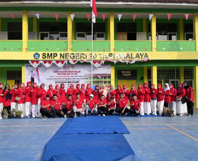 Gebyar Kemerdekaan RI HUT ke-81 di SMP Negeri 20 Tasikmalaya Berlangsung Meriah